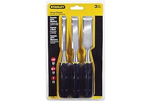 Stanley 3-Piece Wood Chisel Set: Precision and Durability for Expert Craftsmanship