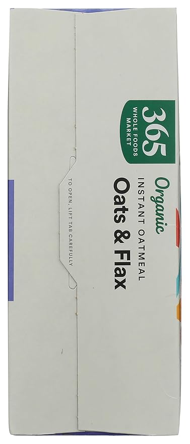 365 by Whole Foods Market, Avena Orgánica Instantánea y Linaza, Pack de 8, 11.3 OZ miniatura 4