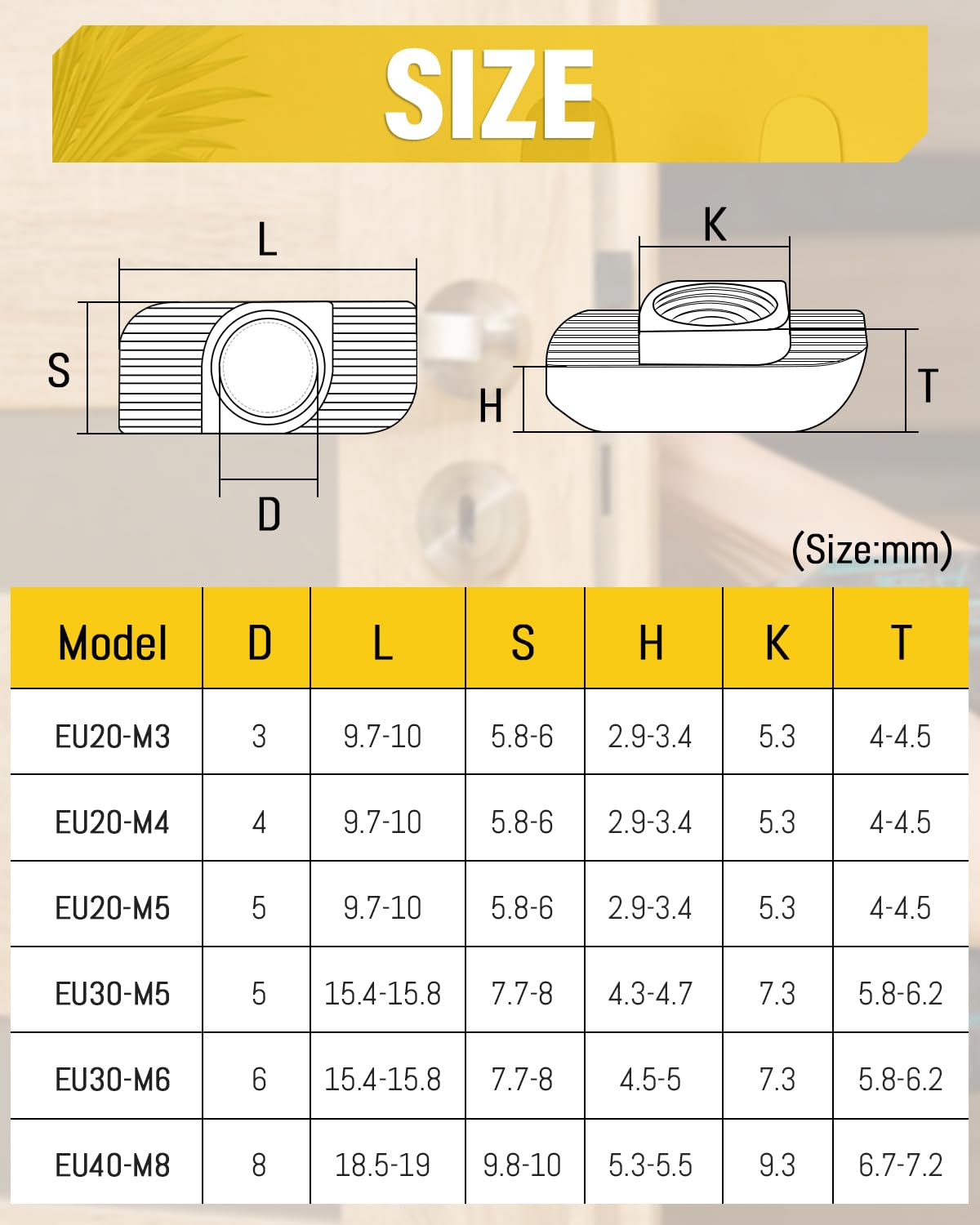 Kit Dadi A T 170 Pezzi DesertBoy | M4 M5 M6 M8 | Acciaio Carbonio Nichelato | Per Profili Alluminio - Foto 10