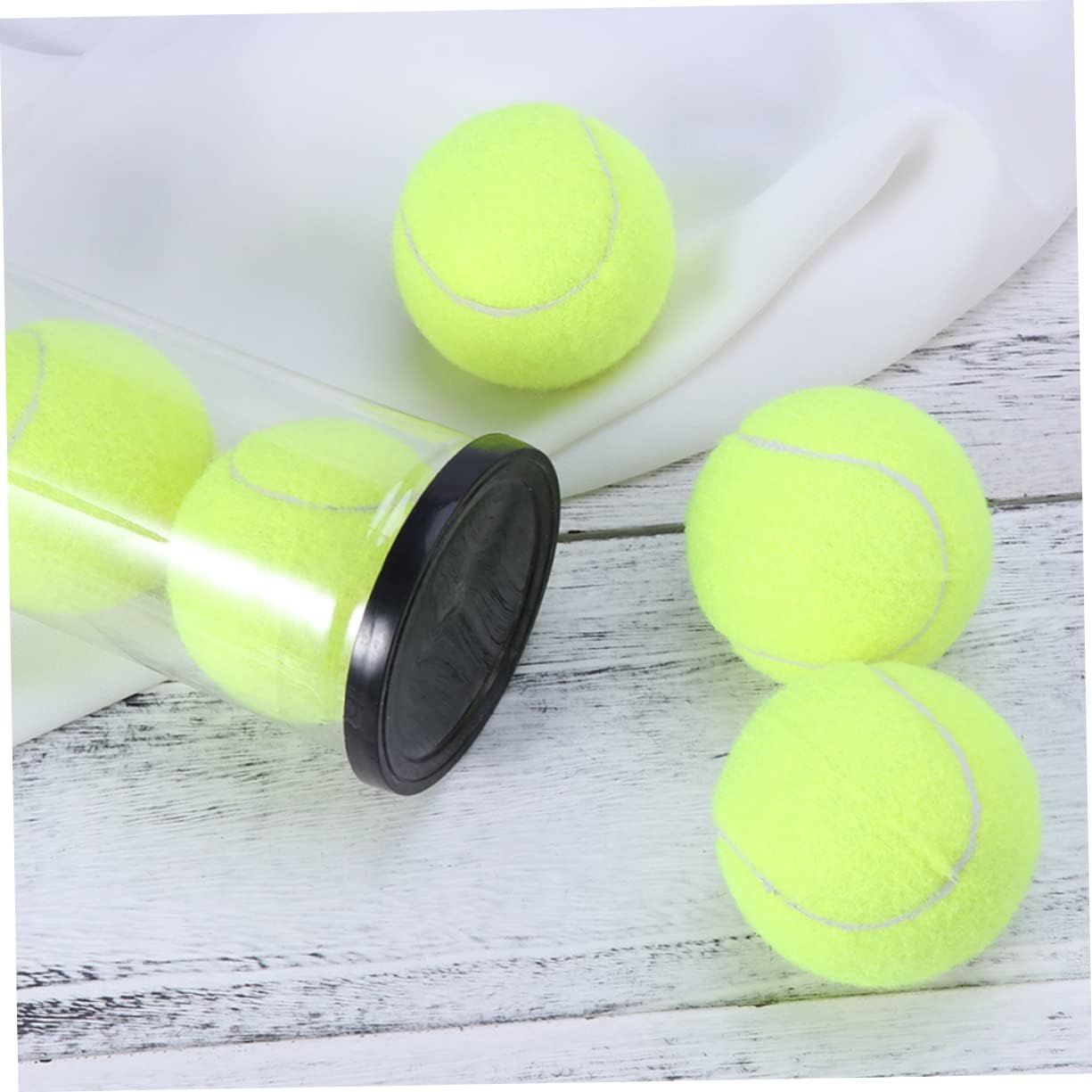 BESPORTBLE 9 Pcs Tennis Cylinder Clear Container for Balls Transparent Tennis Ball Holder Balls Storage Holder