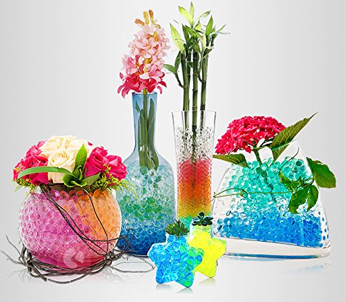 Usfeel 4000 Pcs Crystal Soil Water Beads Growing Magic Jelly Balls Bio Gel Wedding Casamento Vase Fillers (Rose) #TOP2