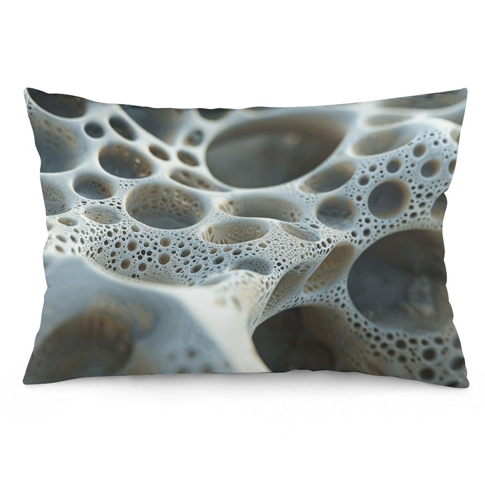 2 Pack Pillow Cases for Hair and Skin, Soft Breathable Pillow Case Covers with Hidden Zipper, Image with Holes Pillowcase 20"x30" Pillow Covers for Sleeping Gift