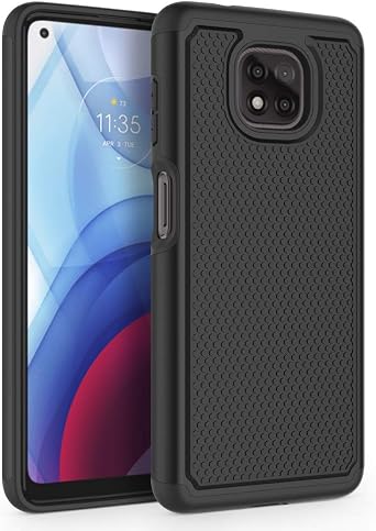 Shockproof Phone Case Cover for Motorola Moto G Power 2021 [Not for Moto G Power 2020] [Black]
