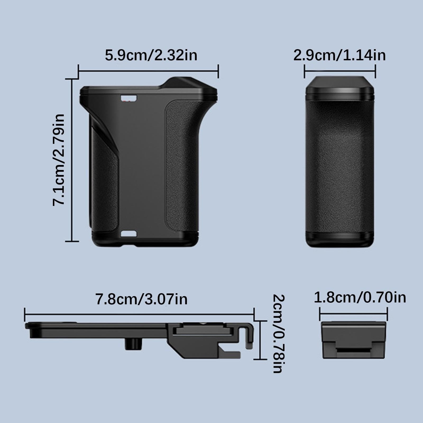 Street Photography Action Camera Impugnatura magnetica per Action 4/3 Ergonomico Comfort Cage Quick Release Magnetic Grip