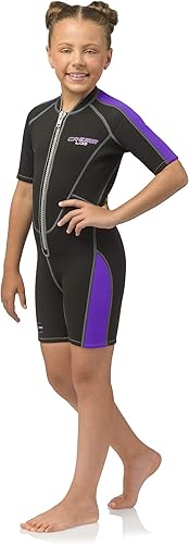 Miniatura 2 de Cressi Kids' Short Front Zip Wetsuit for Surfing, Snorkeling, Scuba Diving -Lido Junior