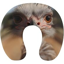 Cute Ostrich Neck Pillow with Zipper, Removable Shoulder Relax Cervical Pillow for Travel, U-Shaped Memory Foam Pillows for Office, Portable Pillows Head Positioner