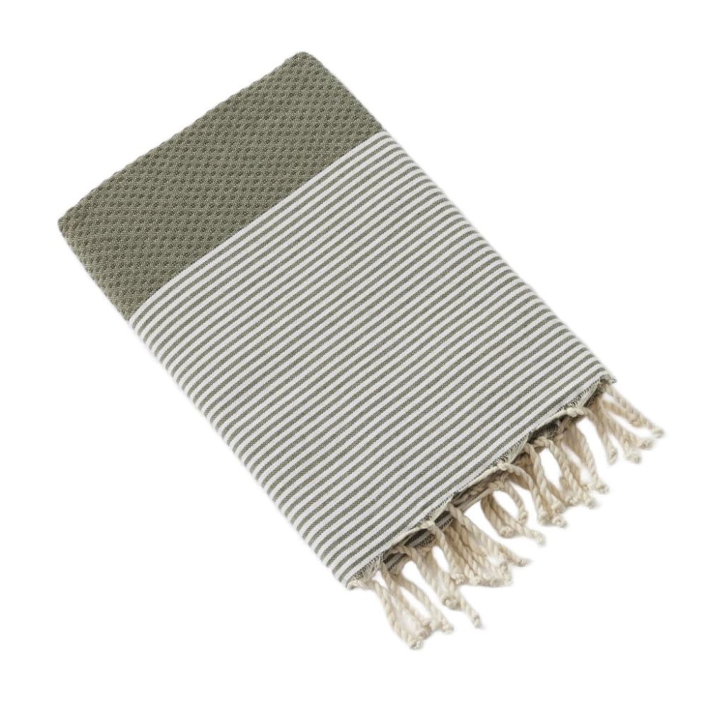 Fouta anti-sable 100x200 cm serviette séchage rapide coton marin L'effet papillon