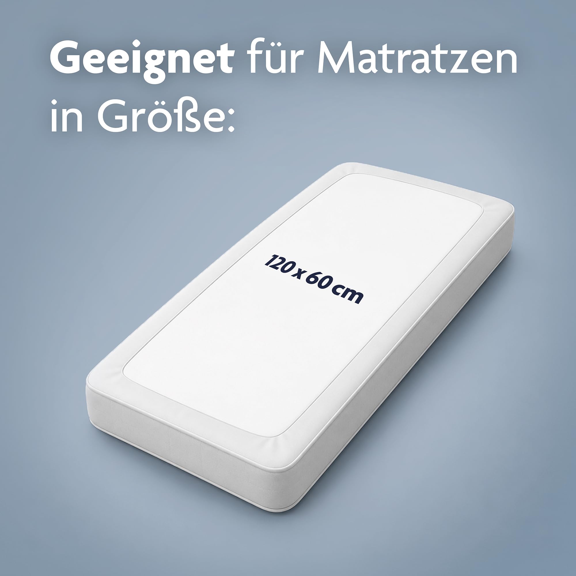 Julius Zöllner Matratzenschoner – Spanntuch wasserdicht – OEKO-TEX Standard 100 - hypoallergen, atmungsaktiv, Nässeschutz für Baby- & Kinderbett 60x120 cm