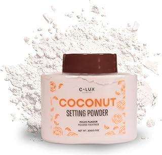 Polvo fijador de coco, polvo suelto translúci...