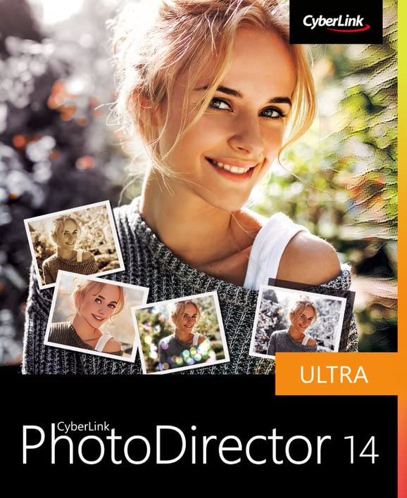 CyberLink PhotoDirector 14 Ultra, Leistungsstarkes Bildbearbeitungsprogramm, Komplettes Fotostudio, Perpekte Fotocollage / Fotoshow / Panorama, Lichteffekte, GIF, Windows 10/11 [Download]