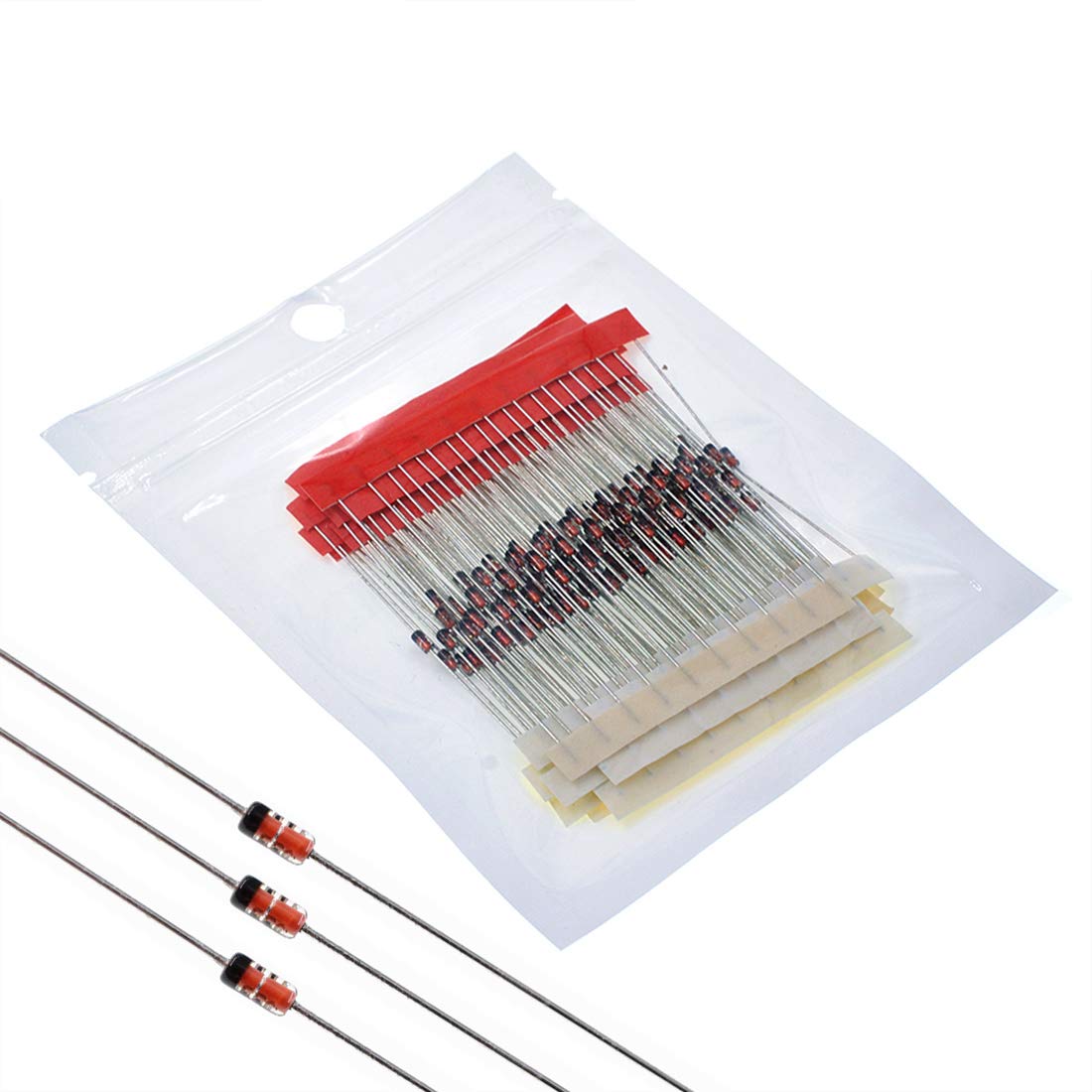 Kit De 300 Diodos Zener SMD LL34 De 0,5 W 2 V-39 V Para