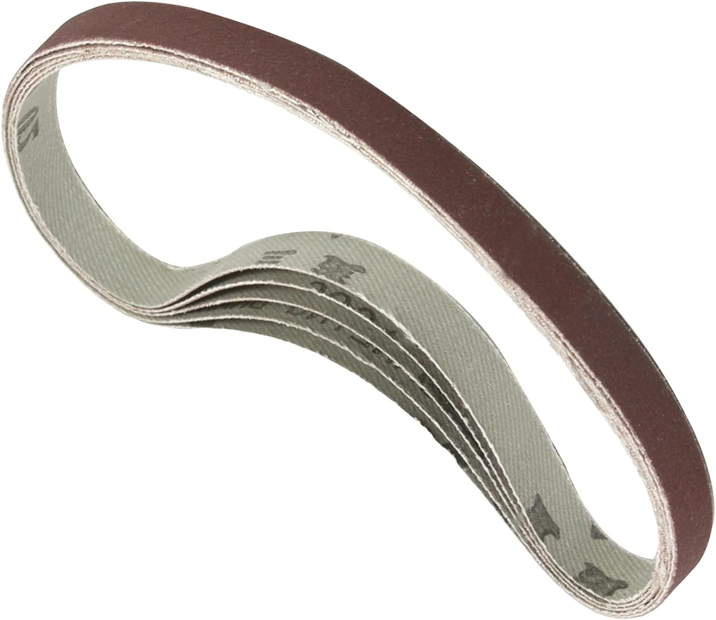 Auniwaig 5PCS Aluminum Oxide Sandpaper Belts 0.4" x 13", Sandpaper Lapped Joint, 1000 Grit Sanding Belt, for Belt Sanders Portable Strip Sander Wood Finishing Metal Drywall Polishing Machines