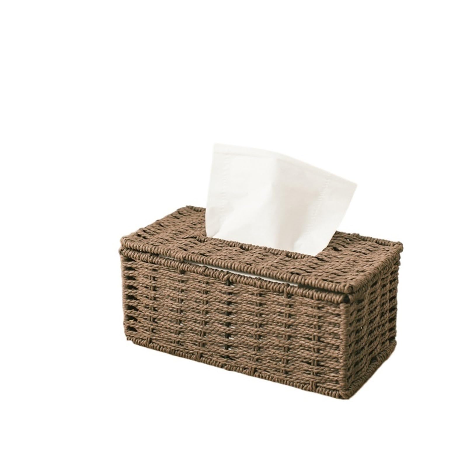 Osłona na pudełko z chusteczkami, Pudełko na chusteczki Wielokolorowy pojemnik serwetki Pokrywa do przechowywania(Beige)