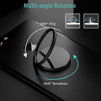 For Realme Narzo 70 Turbo Case, Transparent Soft Silicone TPU Protective Shell with [Swivel Ring Stand], Shockproof Anti-fall Bumper Back Cover for Realme Narzo 70 Turbo (6.67)- Flower Fairy