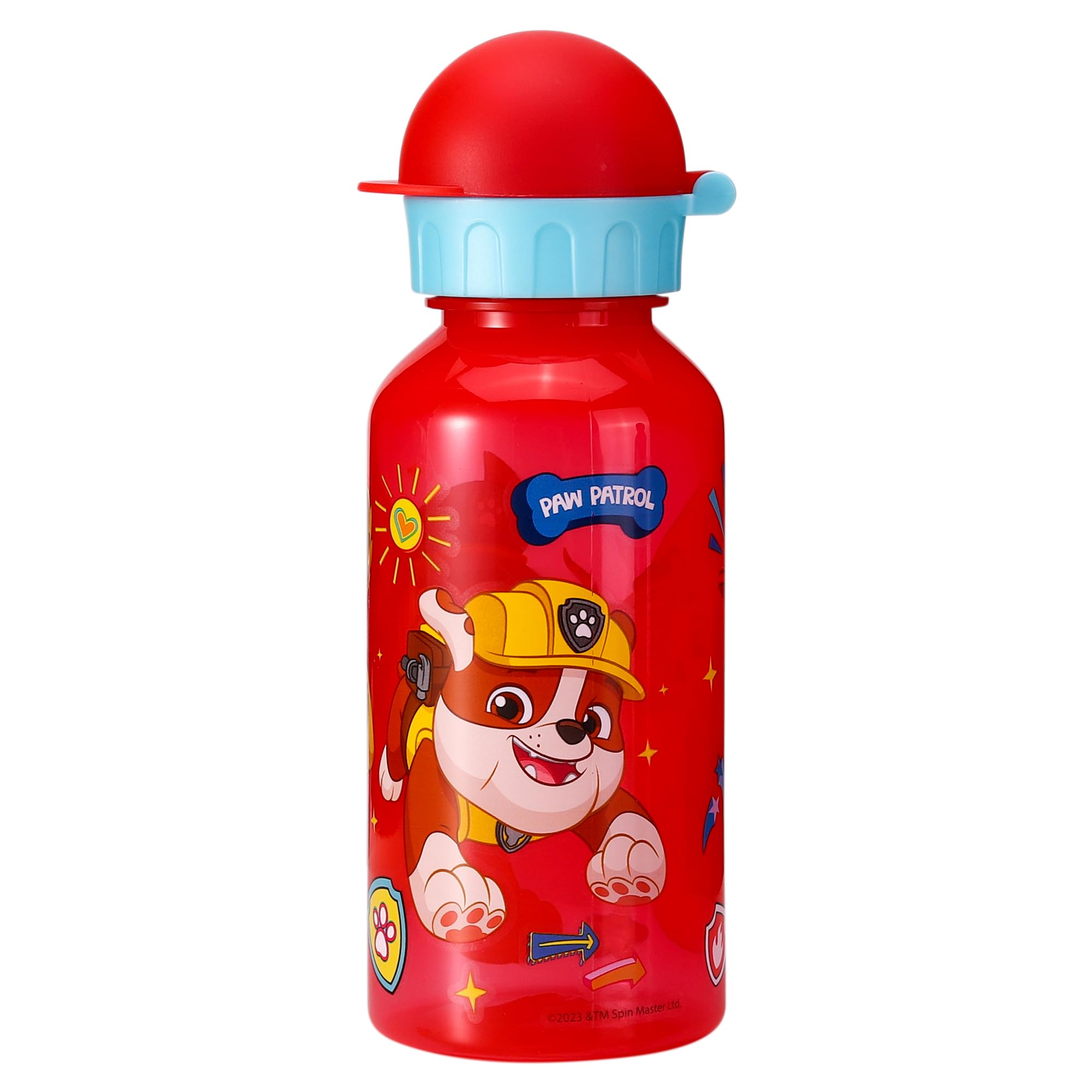 Stor Boys Multicolour Paw Patrol Water Bottle For Kids School Nursery Travel Drinks Bottle Made Of Durable Material Reusable Bpa Free 370Ml