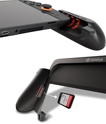 Satisfye - ZenGrip 2, Compatible with Nintendo Switch 2 - Comfortable & Ergonomic, Joy Con & Switch Control, Accessories Designed for Gamers, Black (Fits Switch 2 only)