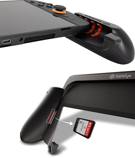 Satisfye - ZenGrip 2, Compatible with Nintendo Switch 2 - Comfortable & Ergonomic, Joy Con & Switch Control, Accessories Designed for Gamers, Black (Fits Switch 2 only)