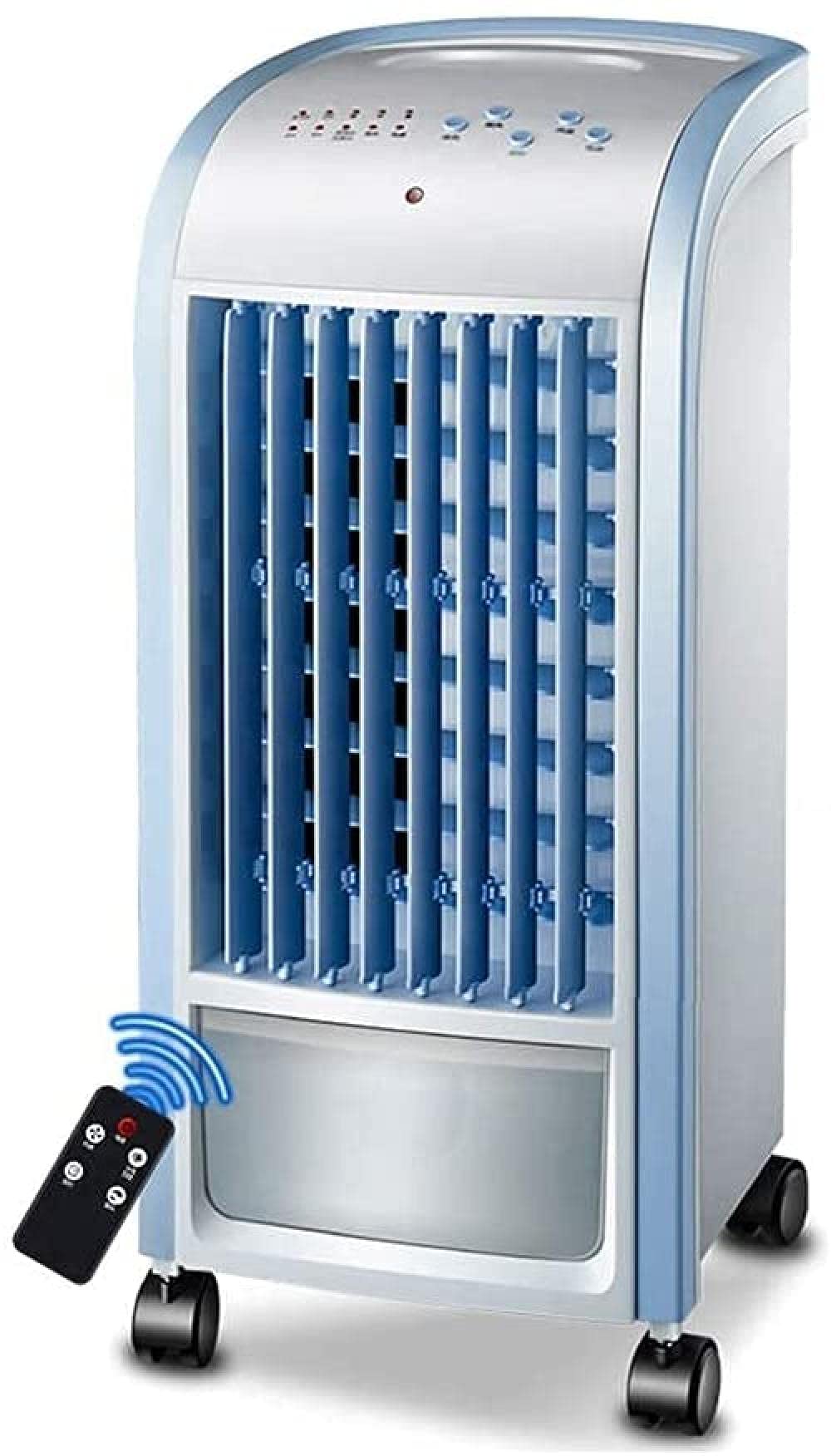 GHHVFEC Portable Evaporative Cooling Tower Fan Mobile Air Conditioner Portable Remote Control Quiet Air Cooler Ideal for Home/Bedroom/Dorm/Office