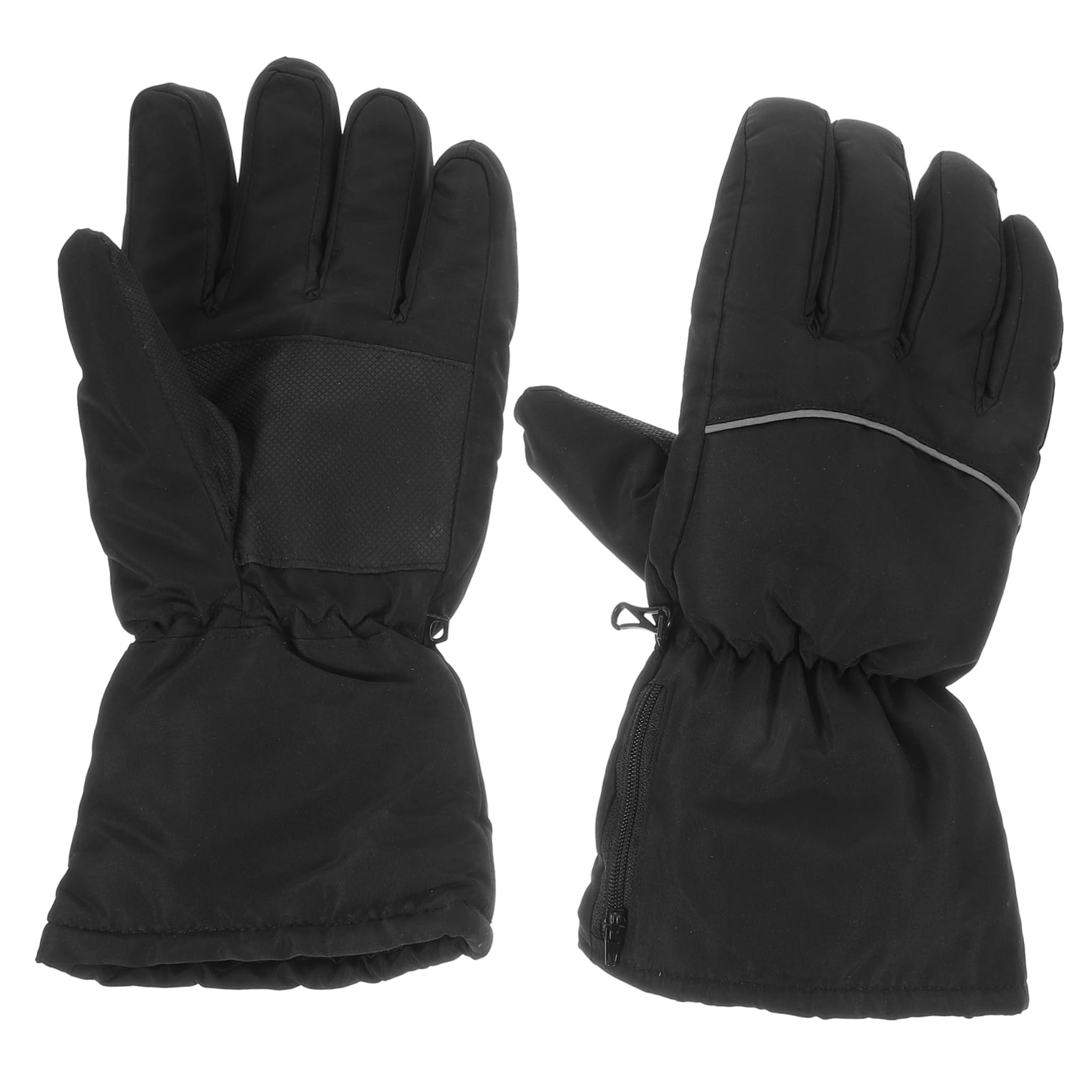 Mipcase Ski Mittens Waterproof Men's Electric Heating Gloves Palm Protectors for Cold Weather