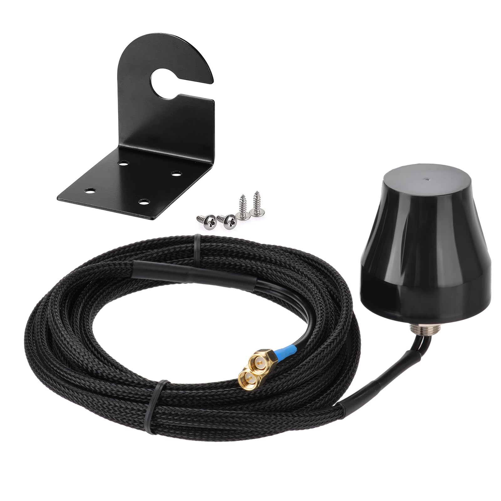 SUPERBAT Antenne combinée GPS cellulaire 4G LTE avec support fixe - Antenne MIMO SMA compatible avec routeur mobile industriel 4G LTE - Caméra de sécurité - Modem de passerelle IoT cellulaire