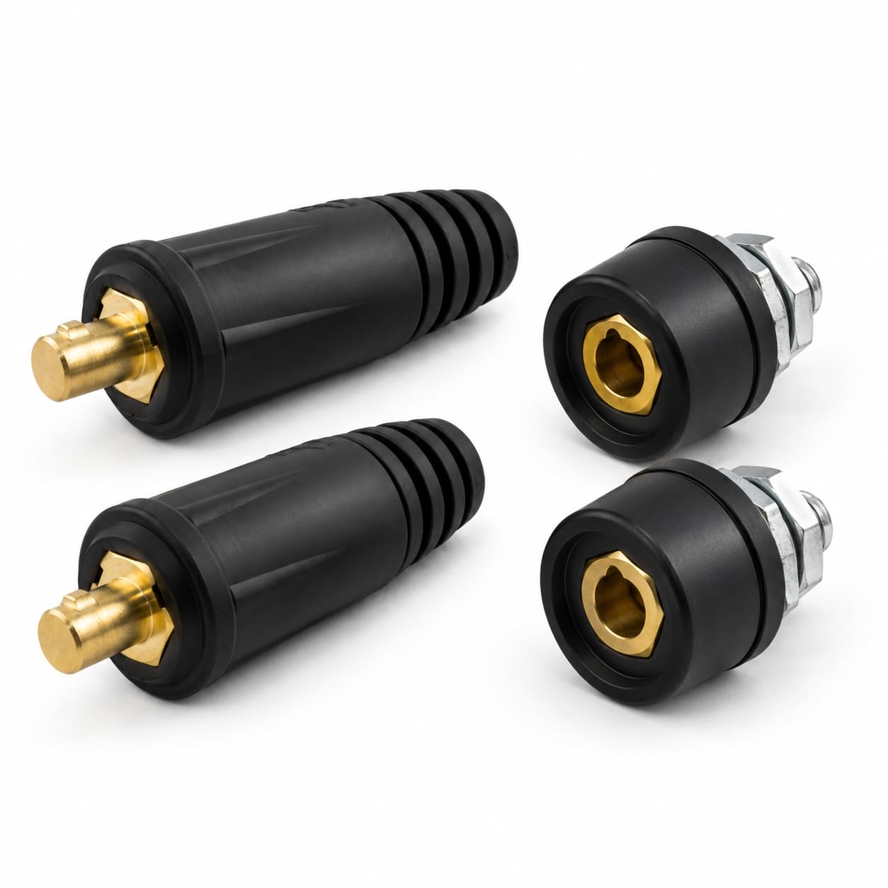 Welding Cable Connector, 10-25 sq mm, Dinse-Style Quick Fit, Brass Contact, 4-Piece Set, 2 Male and 2 Female, for ARC MIG TIG Welding Machine-image-19