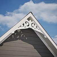 Vista 7 de Ekena Millwork GPP036X012X100CRL Pedimento a dos aguas Carrillo de grado arquitectónico en PVC, 36" de ancho x 12" de alto x 1" de profundidad