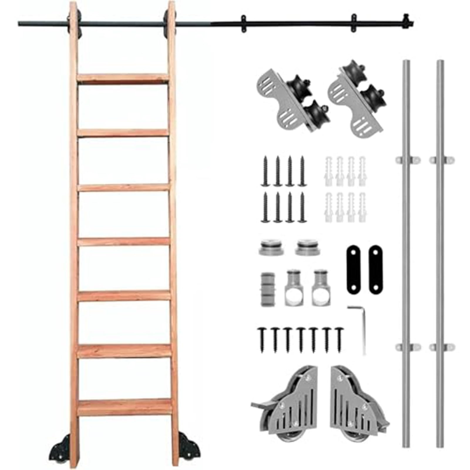 Kit de herrajes para escaleras deslizantes: solución de espacio