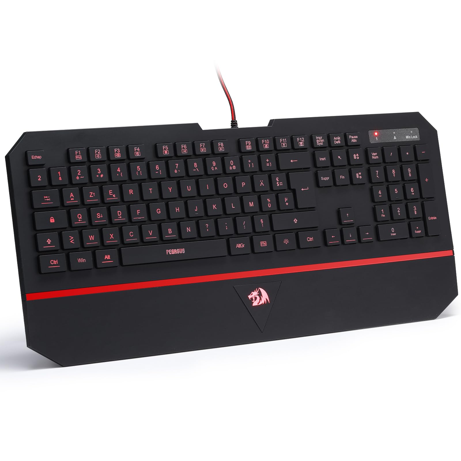 Redragon K502 Clavier Membrane Filaire AZERTY Silencieux