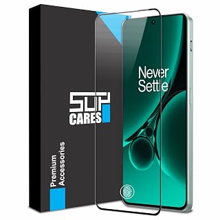 SupCares Tempered Glass for OnePlus Nord 3 (6.74 inch) and OnePlus Nord CE 3 (6.7 Inch) With Installation Kit | 9H Edge to Edge Screen Protector | Black