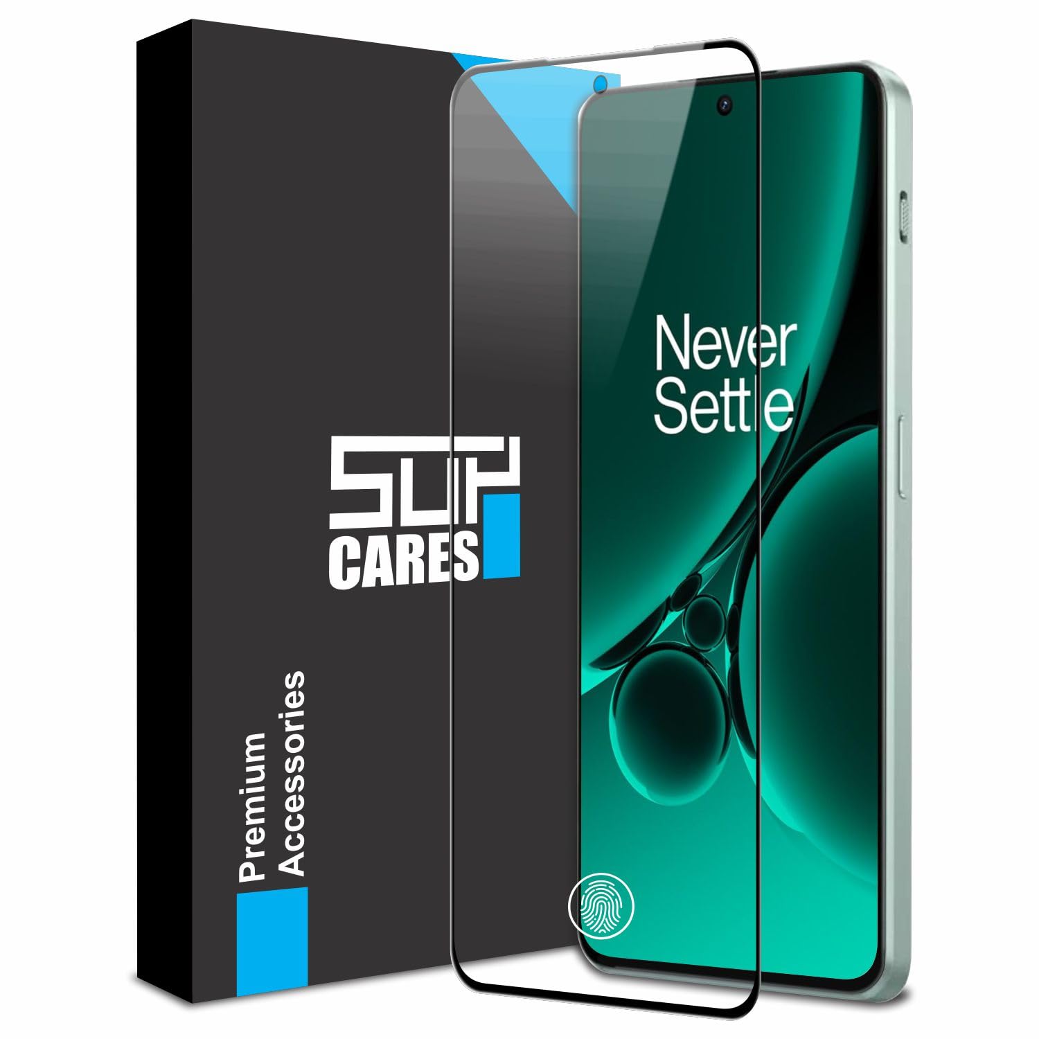 SupCares Tempered Glass for OnePlus Nord 3 (6.74 inch) and OnePlus Nord CE 3 (6.7 Inch) With Installation Kit | 9H Edge to Edge Screen Protector | Black