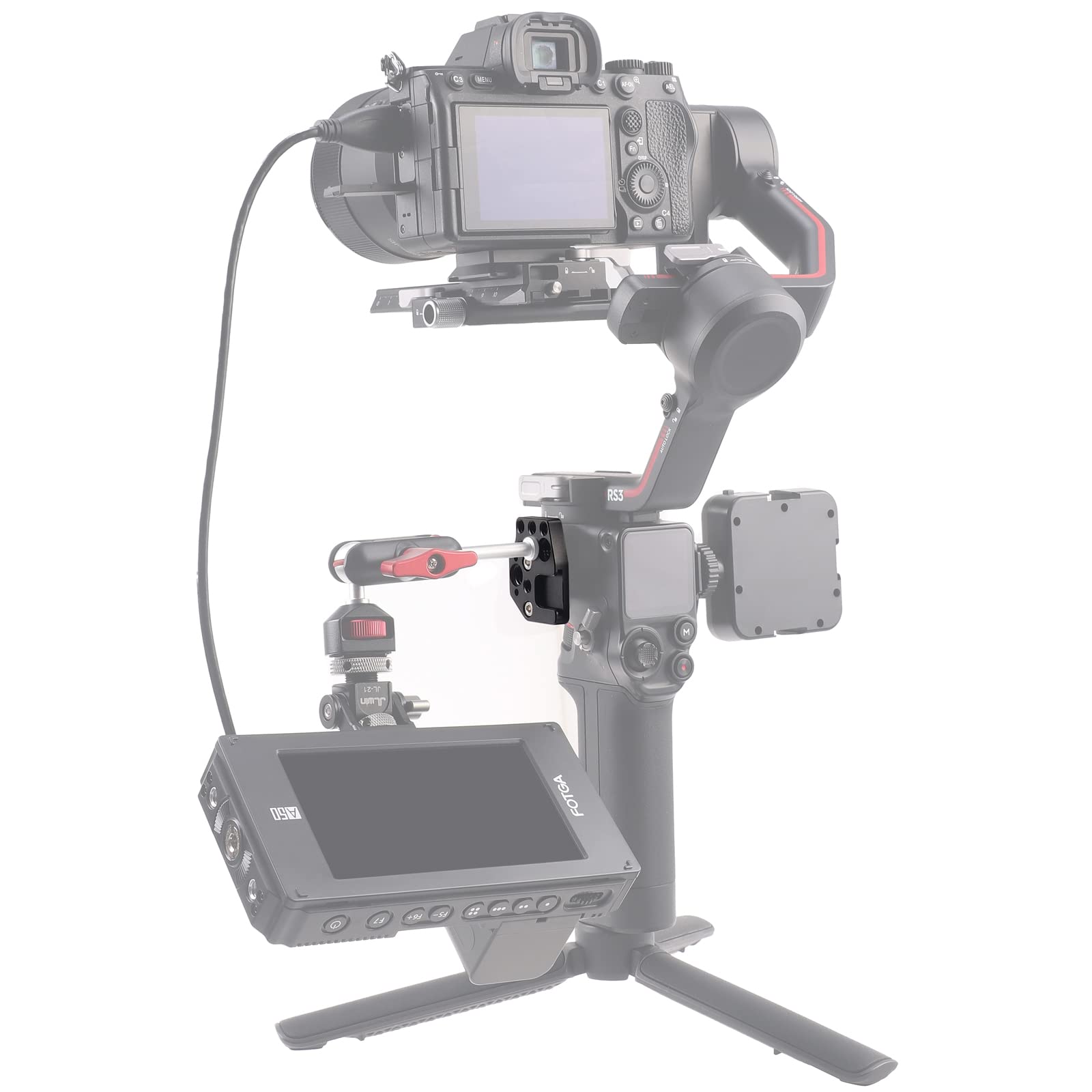 Amazon.com : FocusFoto Extension Mount Plate Holder with Cold Shoe