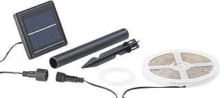 Lunartec Solar Band: Solar-LED-Streifen mit 180 warmweißen LEDs, 3 m, wetterfest IP65 (Lichtband Outdoor, Streifen aussen, Grill)