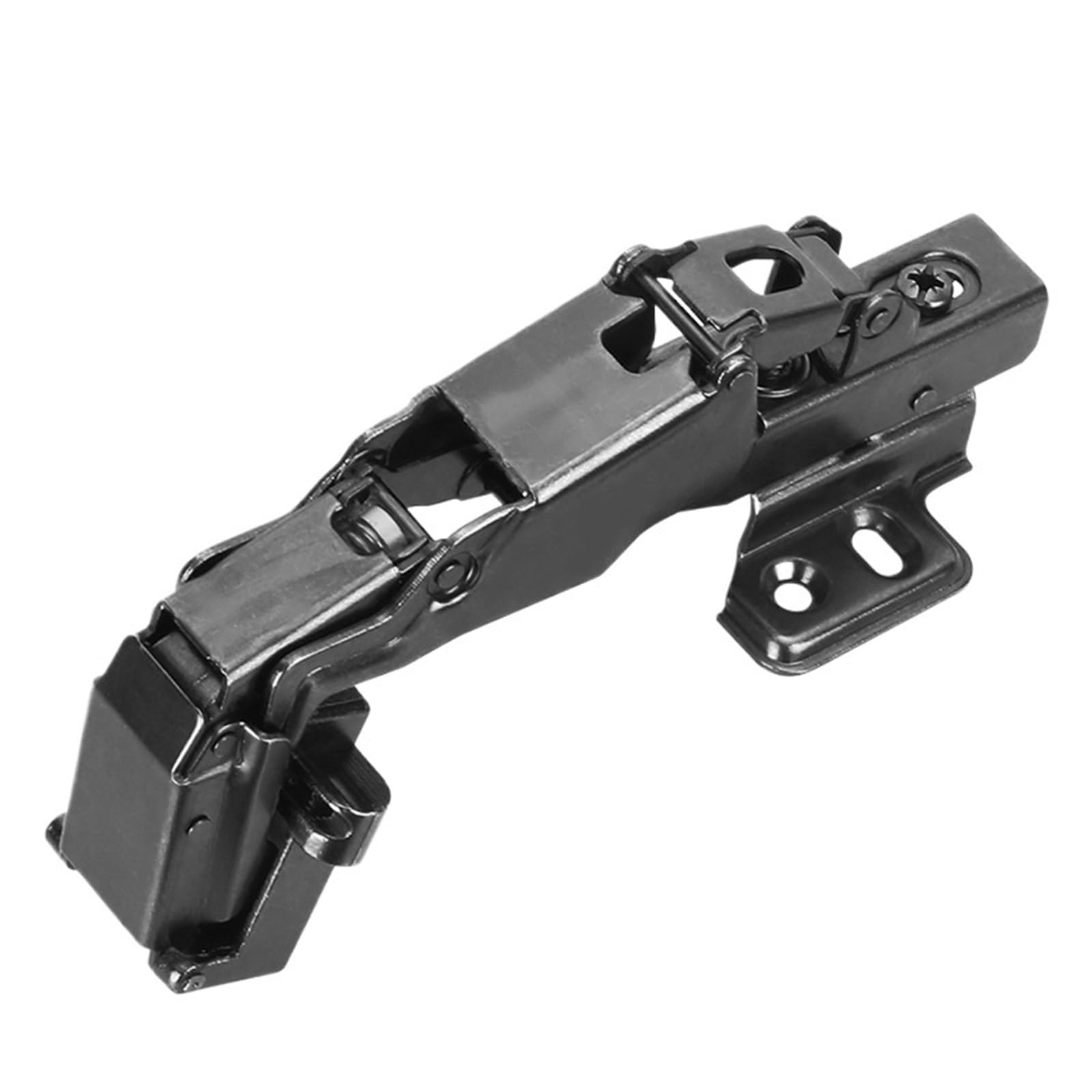 Kdhcvkz 30Degree Round 2Pcs Aluminum 45 Degree 30 Degree Cabinet Door Hinge(30Degree Round)