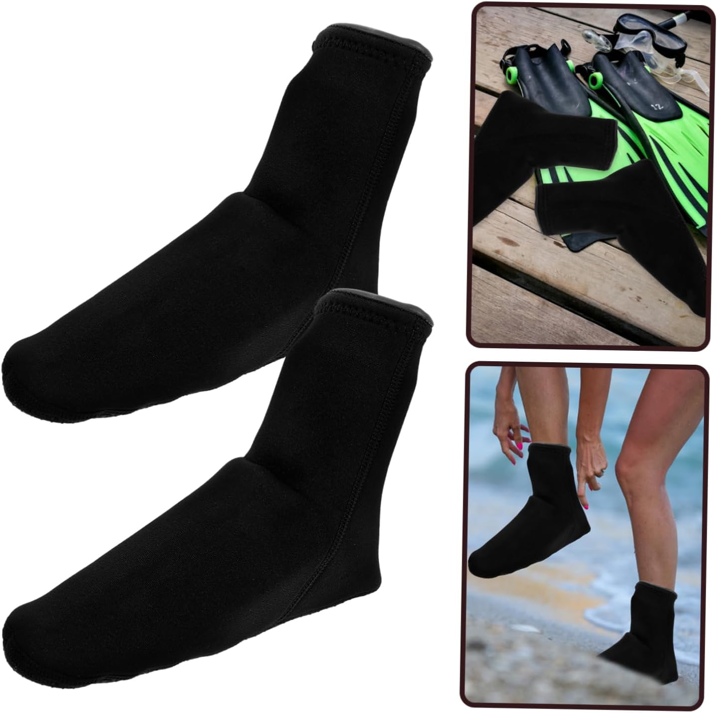 Mipcase 1 Pair Diving Socks Anti-wear Socks Water Socks Water Sports Socks Beach Playing Socks Convenient