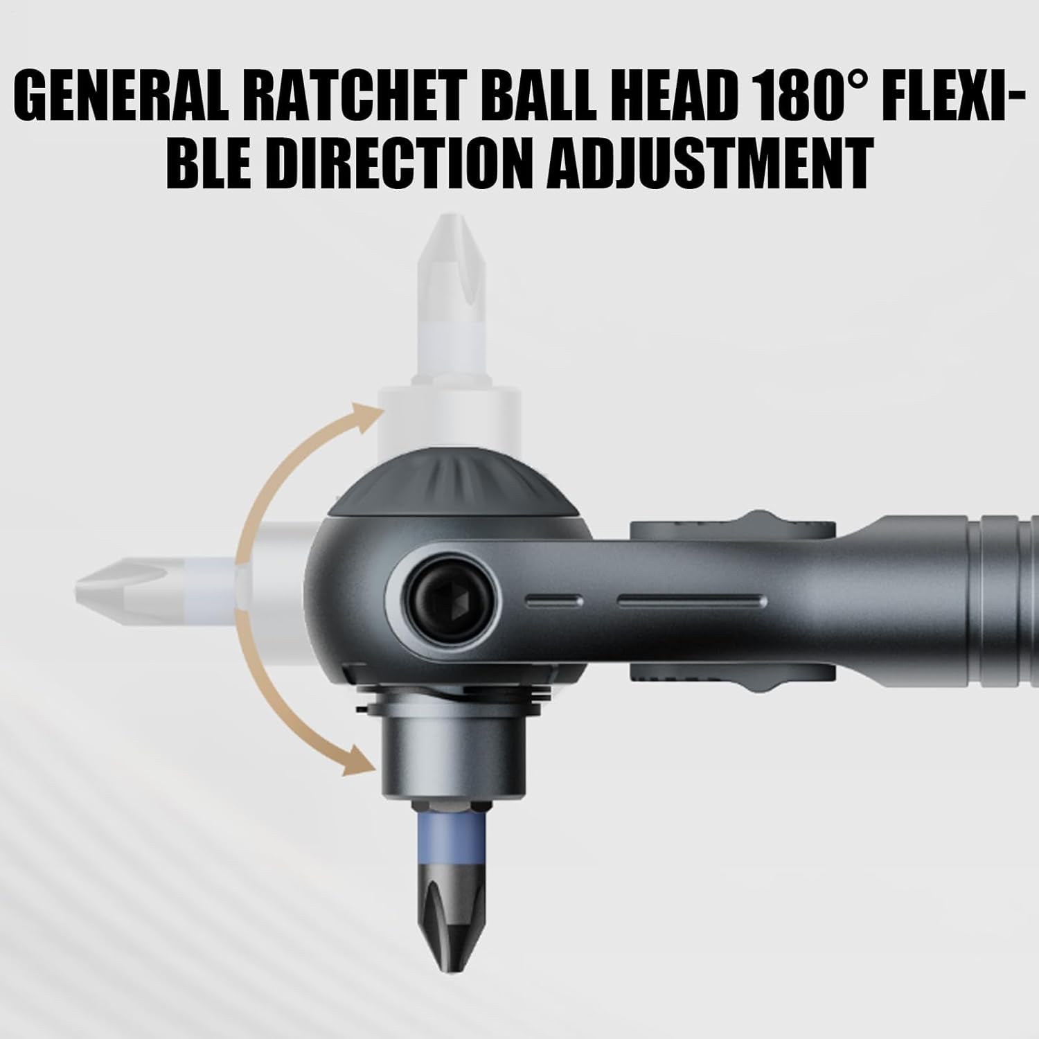 Ratchet Tool Set - Multi Bit Magnetic Drive Set,Comfortable Non Slip Handle 180 Degree Rotation Kit for Hardware Car Automotive Mechanics Home