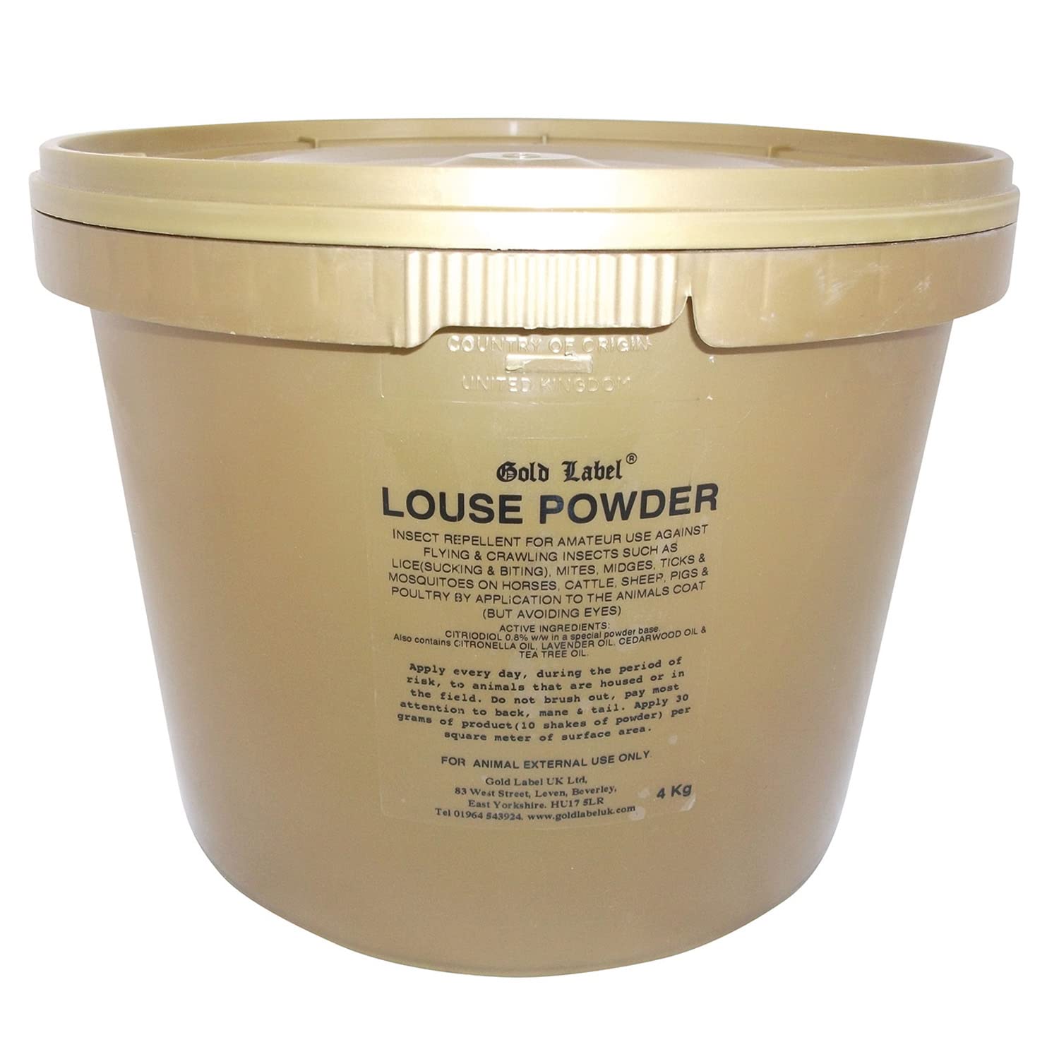 Gold Label Louse Powder 4kg - Clear, 4Kg