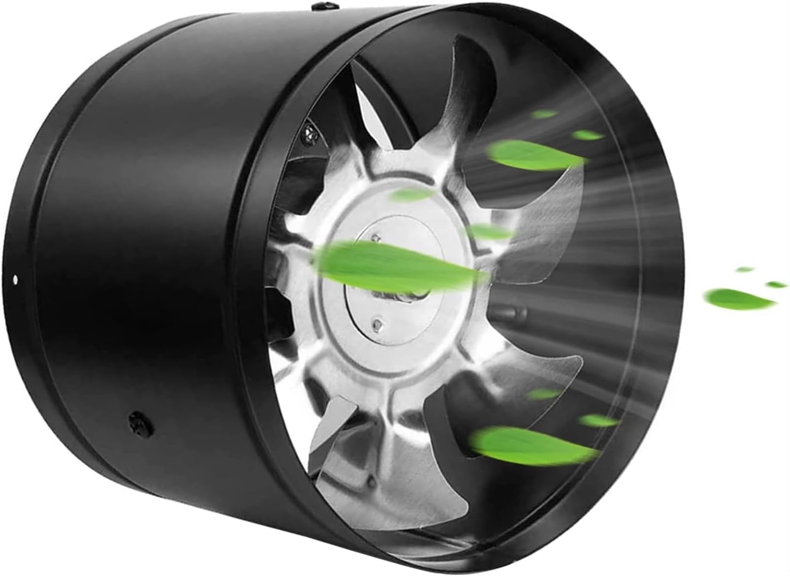 THE WHITE SHOP Inline Booster Duct Fan with Speed Controller - Airflow with Ultra-Low Power and Low Noise 4in