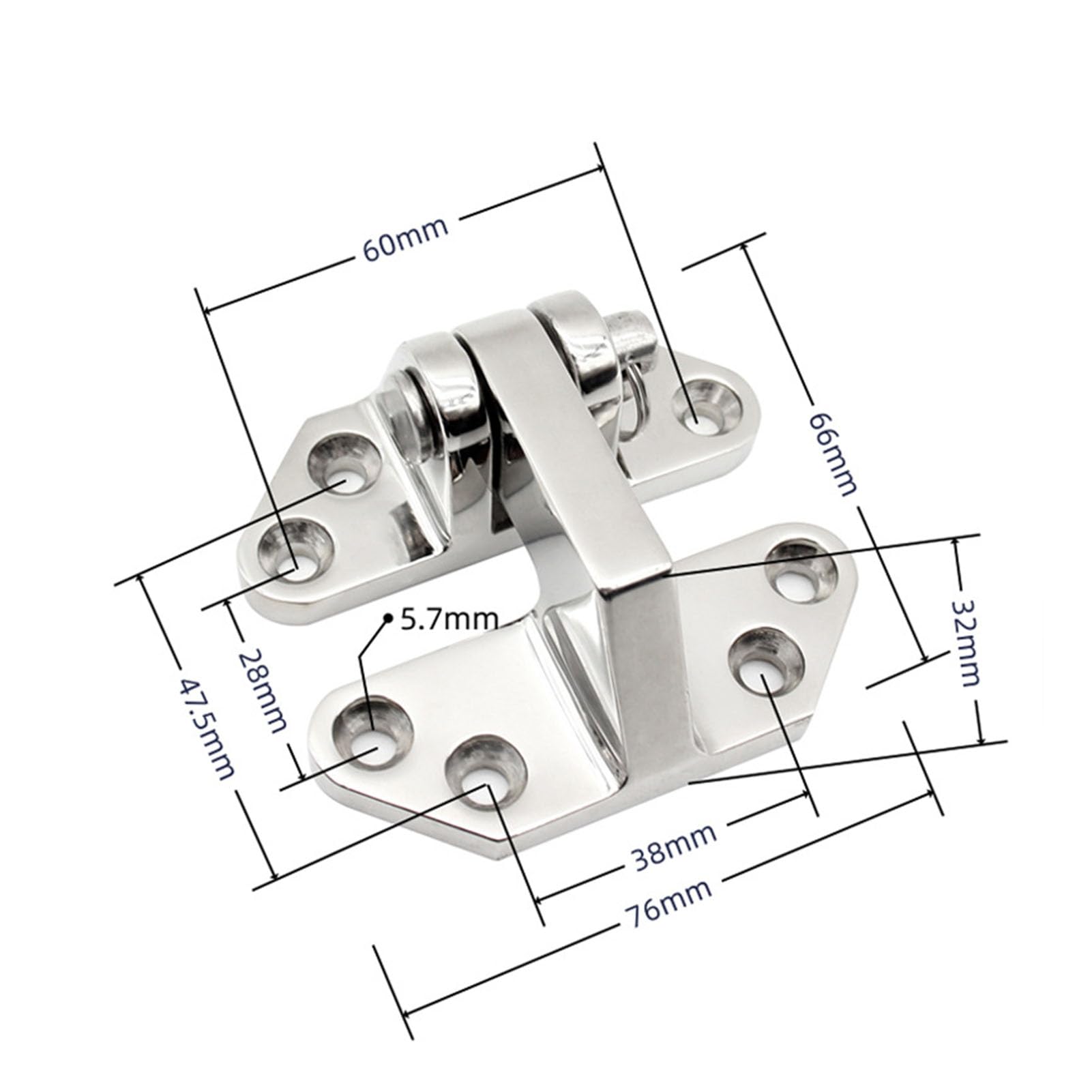 38*76 Mm), Paquete De 4 Bisagras De Puerta De Acero Inoxidable 316 Marinas Duraderas Para S