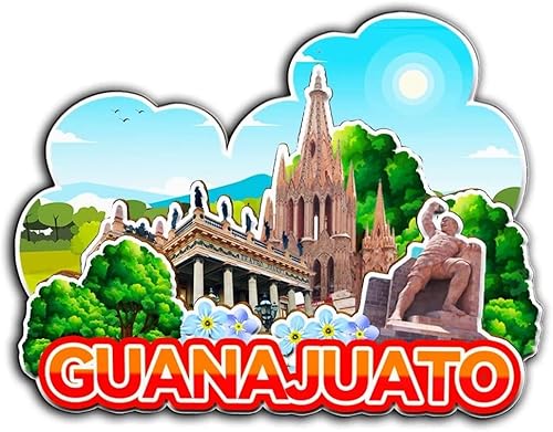 Guanajuato - Imán de México para nevera, de madera, 3D, monumentos, coleccionables, recuerdos, decoración hecha a mano -2309