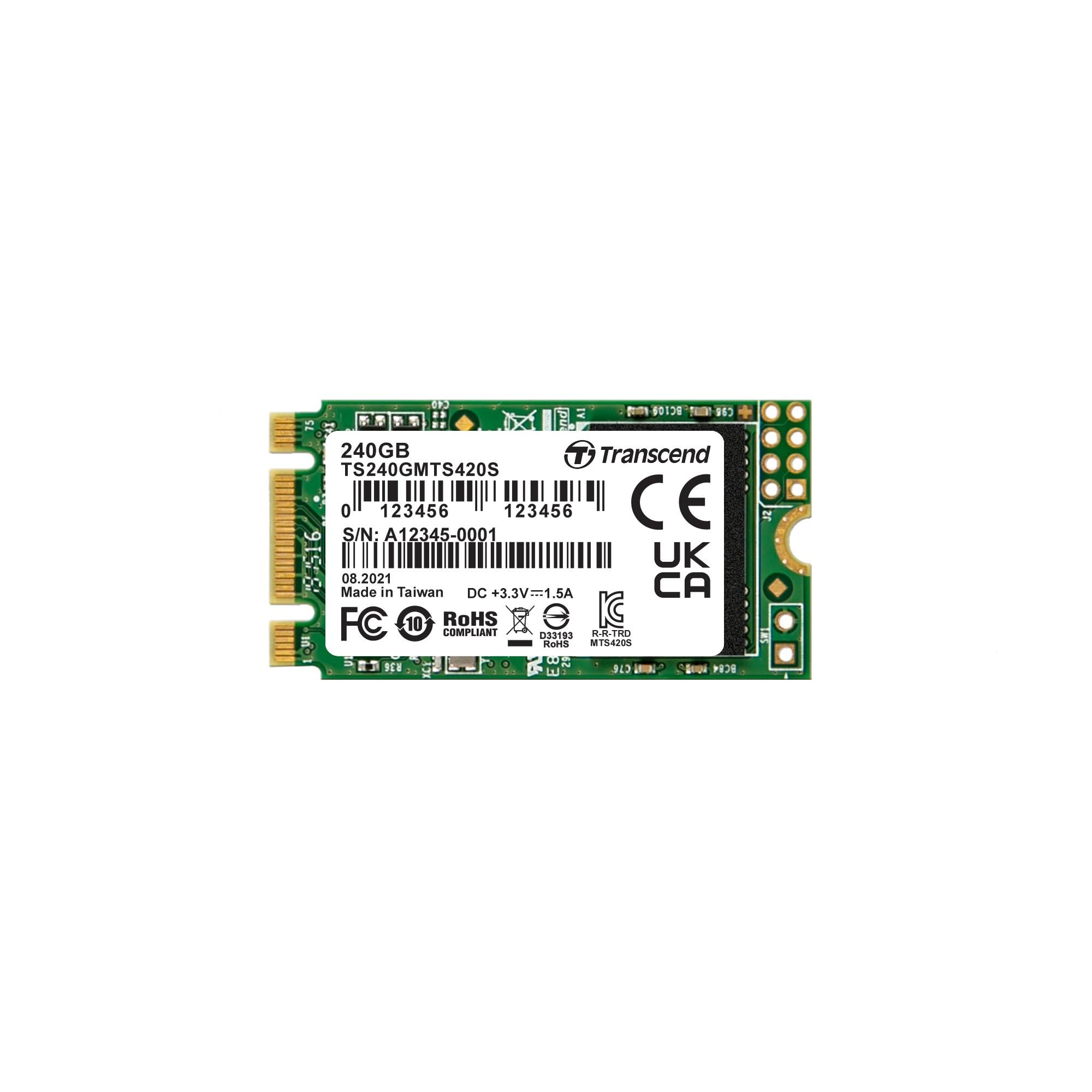 Amazon.com: Transcend 240GB M.2 SATA III 6GB/S SSD MTS420 3D TLC