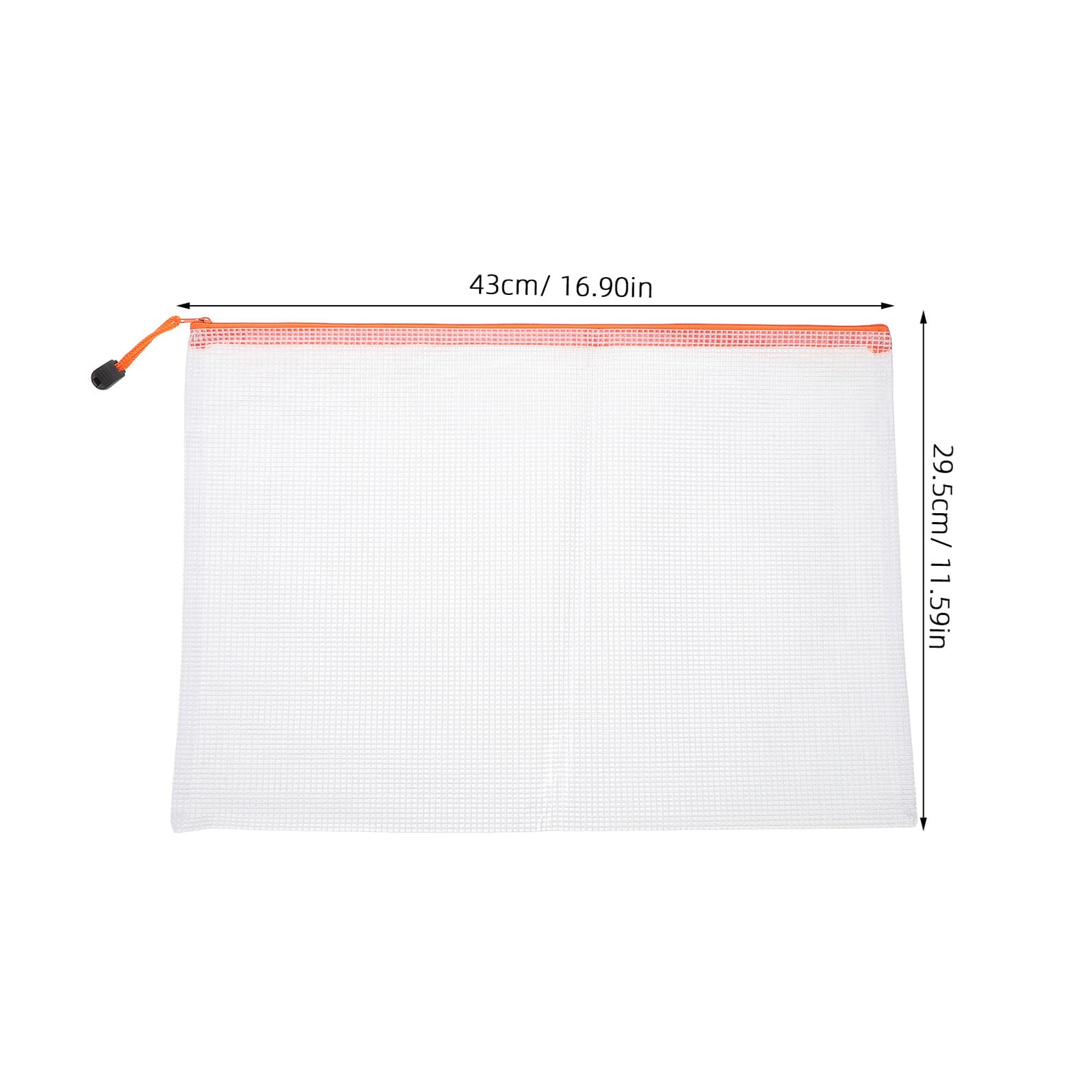 Mipcase 16 pezzi Buste Documenti in Rete Trasparente con Chiusura Zip Organizer Documenti Tasche Colorate per Ufficio e Scuola Custodia Pratica per Carte e Materiale di Cancelleria