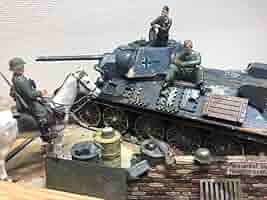 戦車　ジオラマ　ドイツ　アメリカ 戦車 ジオラマ アメリカ軍 ドイツ軍 - メルカリ