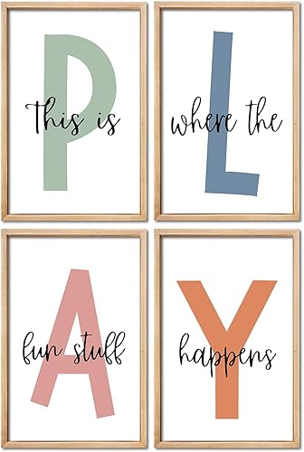 Miniatura 19 de YWJKWLGS Decoración de pared de safari para bebé, 16 x 11 pulgadas, juego de 3 lindos animales, jirafa, elefante, león, letrero de madera enmarcado