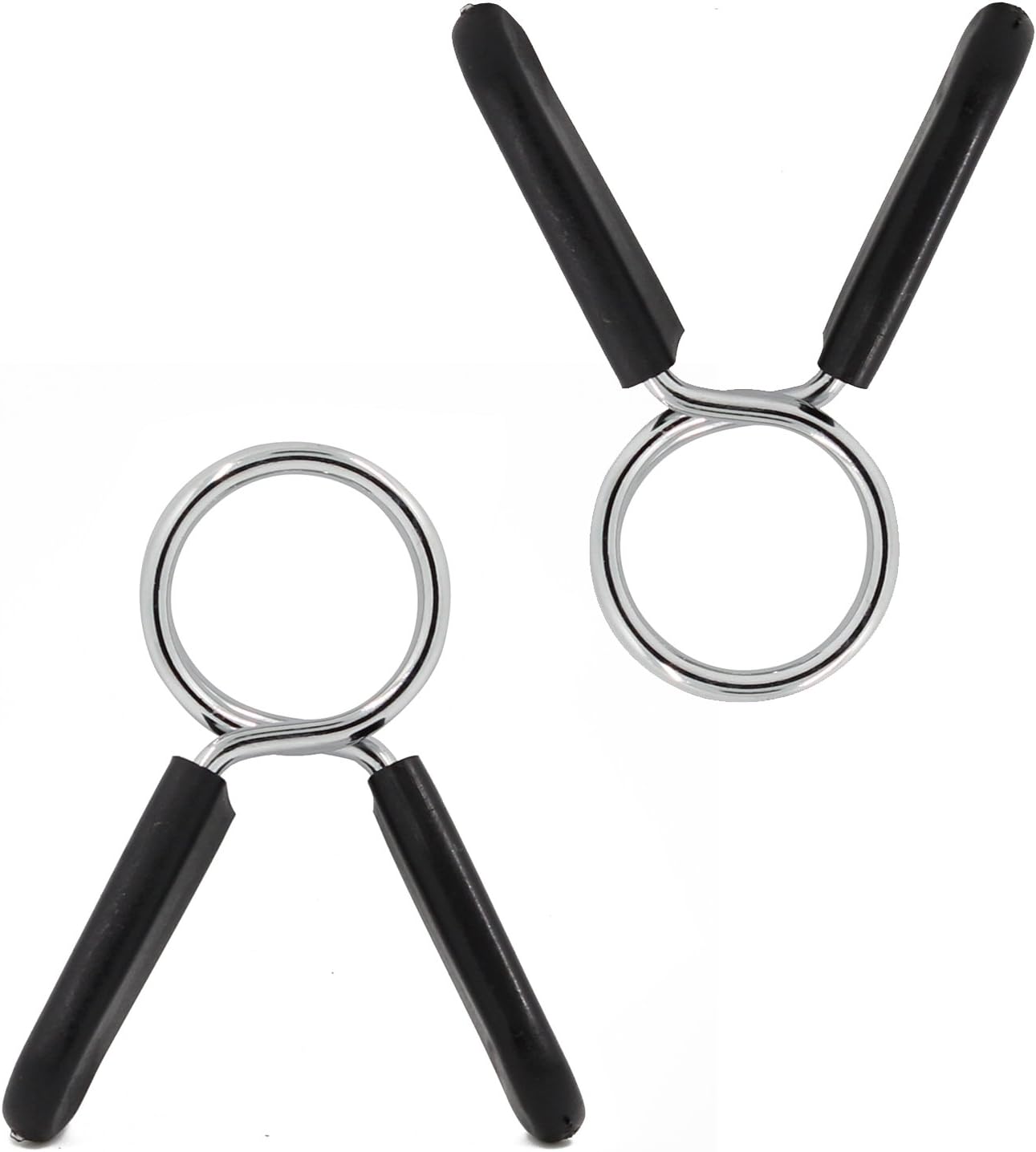 Doestyle Standard 1-Inch (25mm) Spring Clip Collars, Pair, Barbell collar, by Sports & Fitness