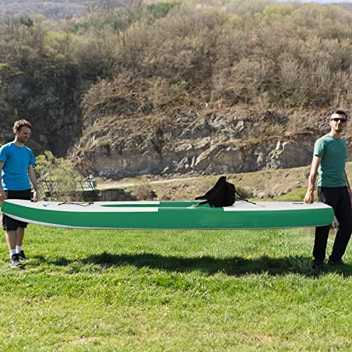 COSTWAY Inflatable Kayak, 1 Person Sit on Canoe with Adjustable Aluminum Oar, Hand Pump and Padded Seat, Paddle Kayaks Blow up Boat for River Lake Sea