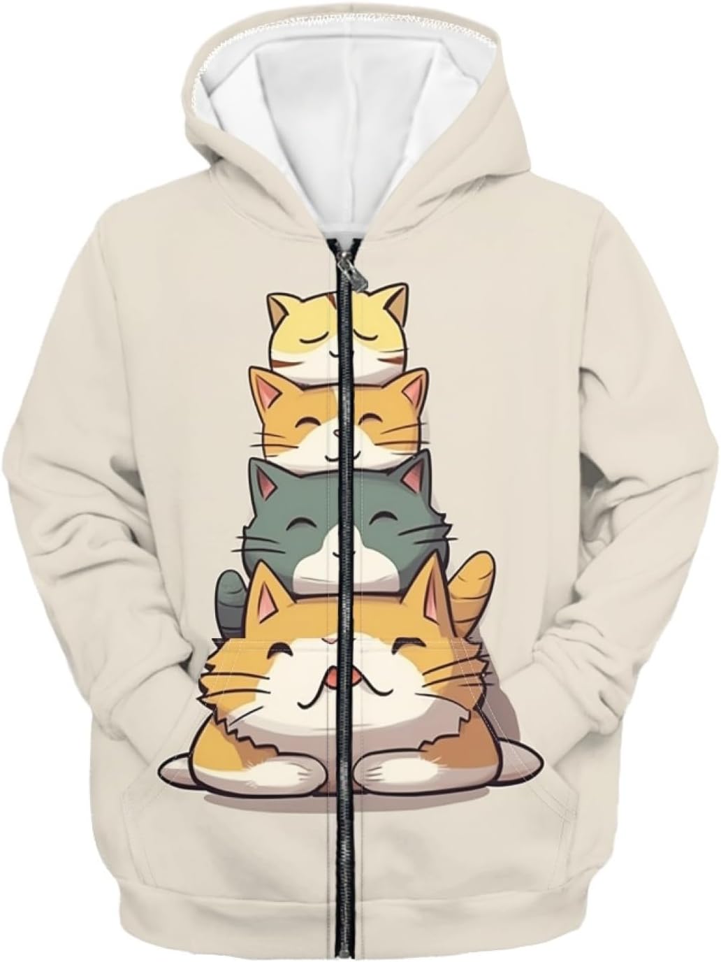 Zipper Hoodie for Kids Boys Girls Sweater