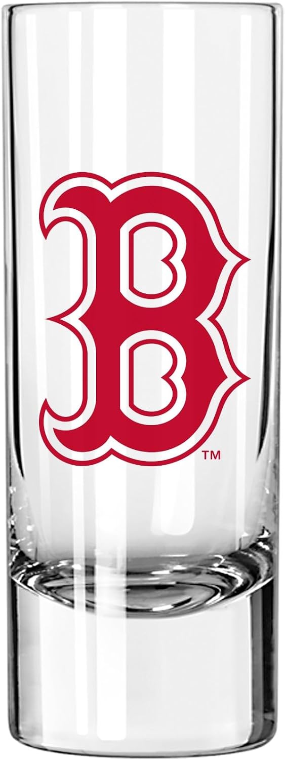 Logo Brands MLB Game Day Shooter 2.5oz Tall Shot Glass (Boston Red Sox)