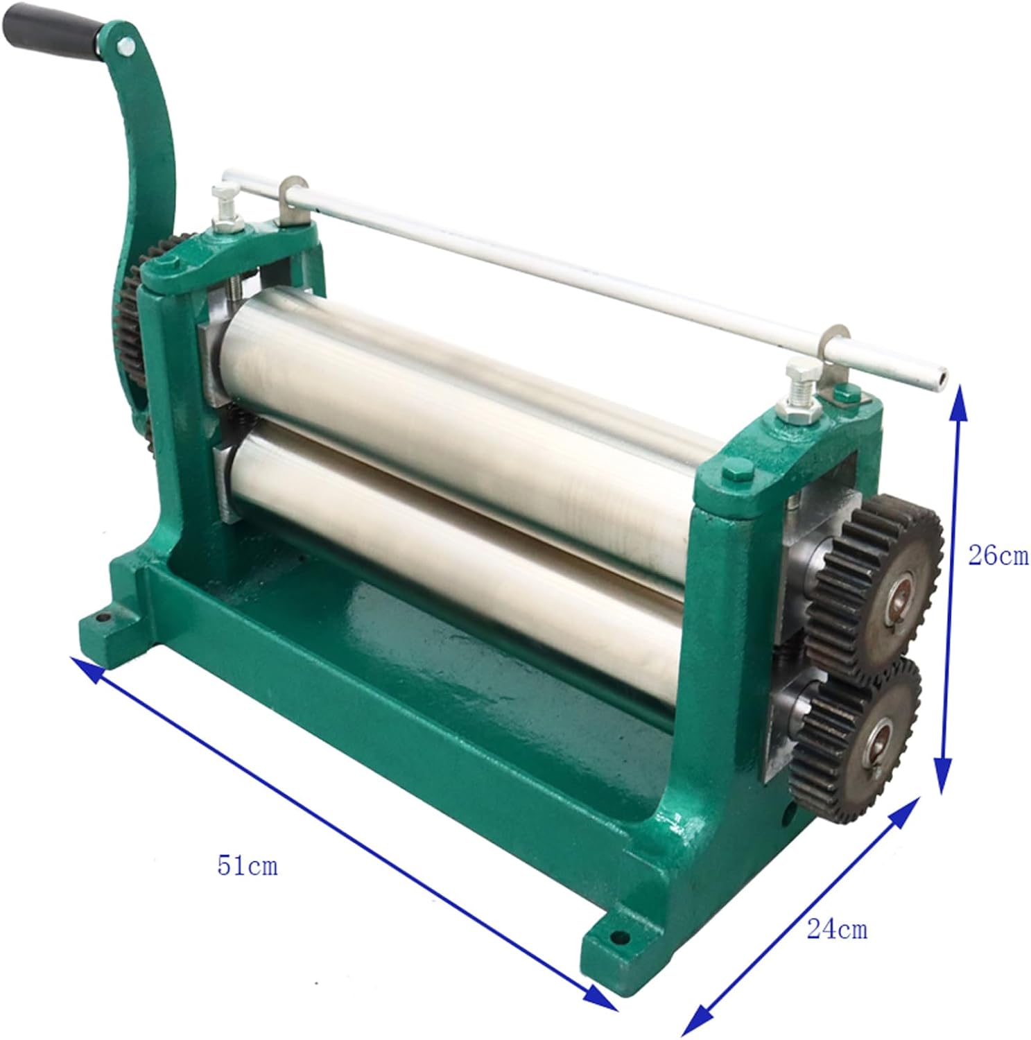 WYDDDARY Manual Beeswax Comb Foundation Roller Mill Machine 86 x 310mm Bee Wax Foundation Sheet Mills Machine Bee Wax Rollers Stamper Printing Machine Cell Size 4.9mm/5.4mm Optional