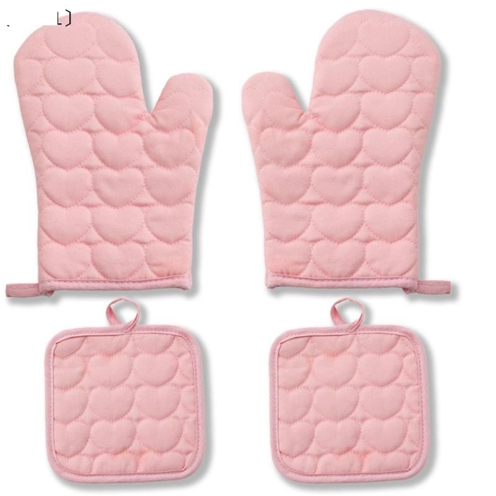 4Pcs Kitchen Potholders Pad Stove Oven Gloves Set Mitts Heat Thermal Anti-Heat Take Pot Cooking Gloves〔CC11〕