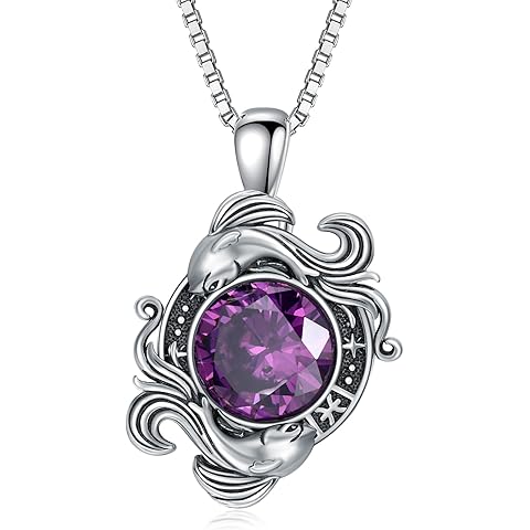 LONAGO Zodiac Sign Necklace Celestial Constellation Necklace Horoscope Astrology Zodiac Pendant Necklace Gift for Women